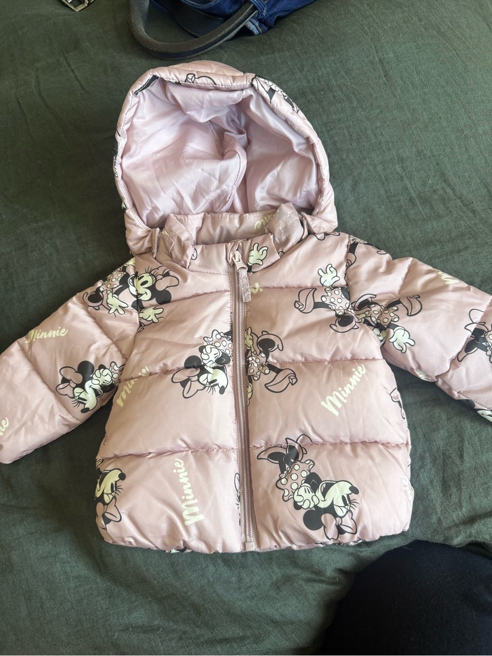 Disney Minnie Mouse Pink Puffer Jacket size 6 months